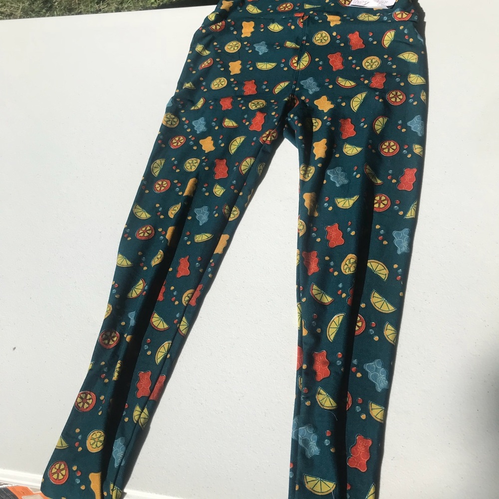 Lularoe gummy bear and fruit leggings